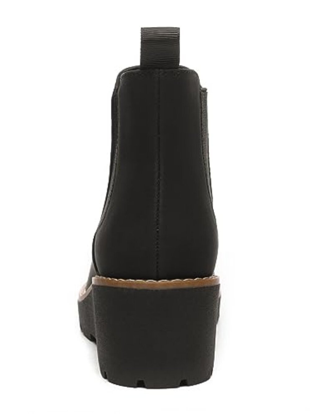 🆕 Women's Chelsea Wedge Boots Elastic Platform Lug Sole Slip on Wedge Ankle - Picture 4 of 8